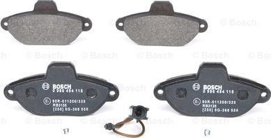 BOSCH 0 986 494 115 - Kit pastiglie freno, Freno a disco autozon.pro