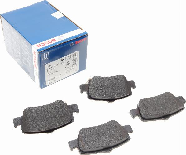 BOSCH 0 986 494 182 - Kit pastiglie freno, Freno a disco autozon.pro