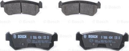 BOSCH 0 986 494 133 - Kit pastiglie freno, Freno a disco autozon.pro