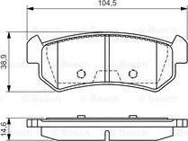 BOSCH 0 986 494 133 - Kit pastiglie freno, Freno a disco autozon.pro