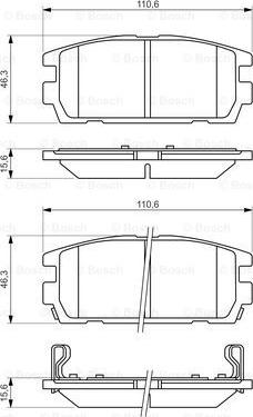 BOSCH 0 986 494 137 - Kit pastiglie freno, Freno a disco autozon.pro