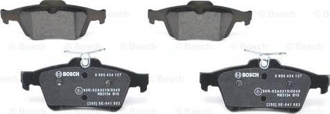 BOSCH 0 986 494 127 - Kit pastiglie freno, Freno a disco autozon.pro