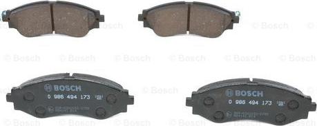 BOSCH 0 986 494 173 - Kit pastiglie freno, Freno a disco autozon.pro