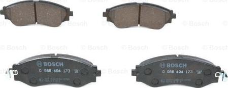 BOSCH 0 986 494 173 - Kit pastiglie freno, Freno a disco autozon.pro