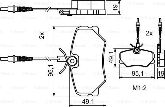 BOSCH 0 986 494 849 - Kit pastiglie freno, Freno a disco autozon.pro