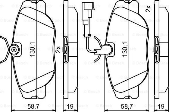 BOSCH 0 986 494 851 - Kit pastiglie freno, Freno a disco autozon.pro