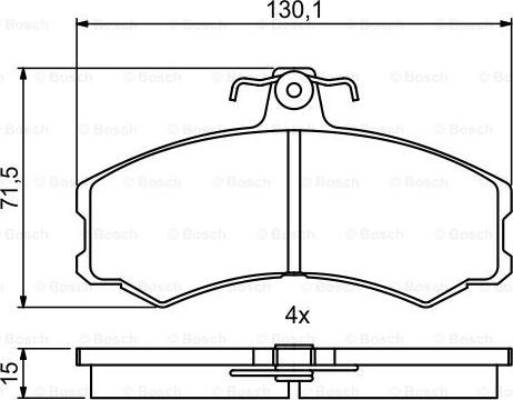 BOSCH 0 986 494 866 - Kit pastiglie freno, Freno a disco autozon.pro