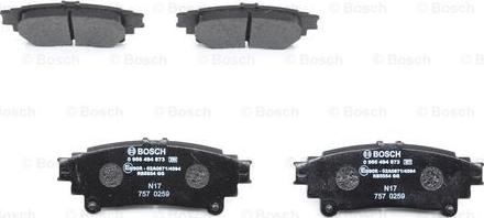 BOSCH 0 986 494 873 - Kit pastiglie freno, Freno a disco autozon.pro