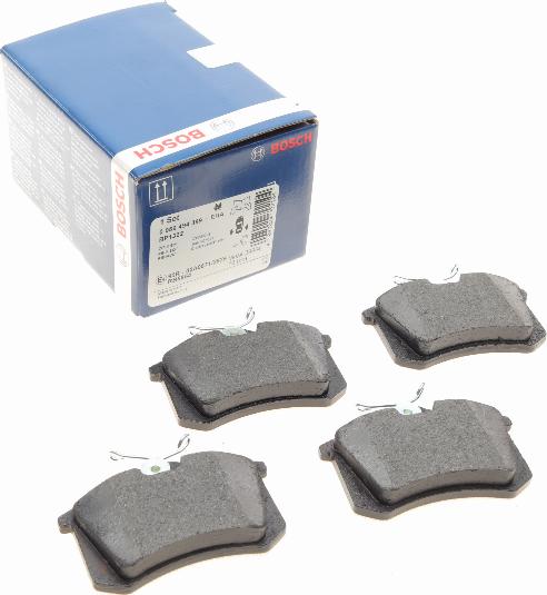 BOSCH 0 986 494 399 - Kit pastiglie freno, Freno a disco autozon.pro