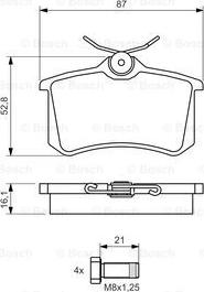 BOSCH 0 986 494 399 - Kit pastiglie freno, Freno a disco autozon.pro