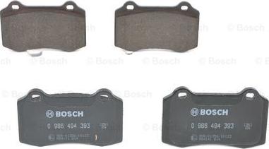 BOSCH 0 986 494 393 - Kit pastiglie freno, Freno a disco autozon.pro