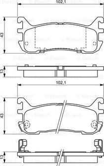 BOSCH 0 986 494 341 - Kit pastiglie freno, Freno a disco autozon.pro