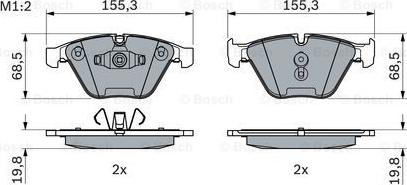 BOSCH 0 986 494 354 - Kit pastiglie freno, Freno a disco autozon.pro