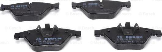 BOSCH 0 986 494 354 - Kit pastiglie freno, Freno a disco autozon.pro