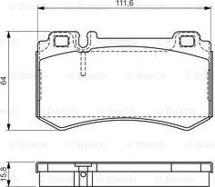 BOSCH 0 986 494 356 - Kit pastiglie freno, Freno a disco autozon.pro