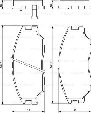 BOSCH 0 986 494 360 - Kit pastiglie freno, Freno a disco autozon.pro