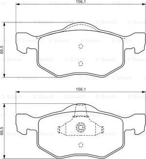 BOSCH 0 986 494 361 - Kit pastiglie freno, Freno a disco autozon.pro