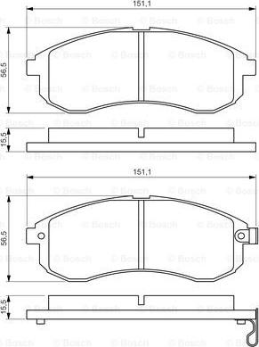 BOSCH 0 986 494 362 - Kit pastiglie freno, Freno a disco autozon.pro