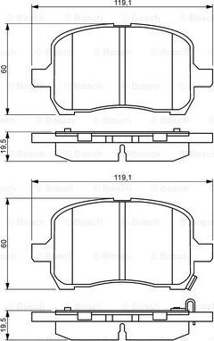 BOSCH 0 986 494 306 - Kit pastiglie freno, Freno a disco autozon.pro