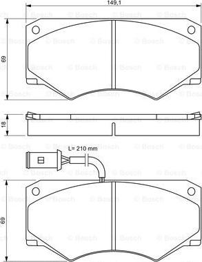 BOSCH 0 986 494 301 - Kit pastiglie freno, Freno a disco autozon.pro