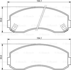 BOSCH 0 986 494 314 - Kit pastiglie freno, Freno a disco autozon.pro