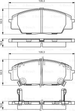 BOSCH 0 986 494 311 - Kit pastiglie freno, Freno a disco autozon.pro