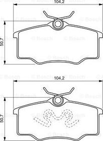 BOSCH 0 986 494 389 - Kit pastiglie freno, Freno a disco autozon.pro