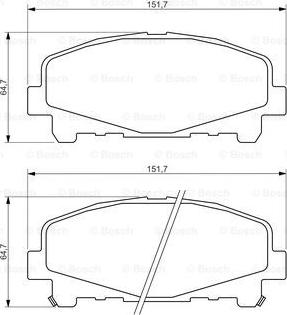 BOSCH 0 986 494 382 - Kit pastiglie freno, Freno a disco autozon.pro