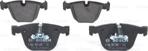 BOSCH 0 986 494 339 - Kit pastiglie freno, Freno a disco autozon.pro