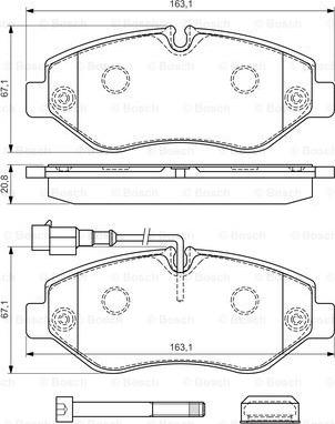 BOSCH 0 986 494 334 - Kit pastiglie freno, Freno a disco autozon.pro