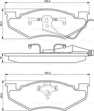 BOSCH 0 986 494 336 - Kit pastiglie freno, Freno a disco autozon.pro