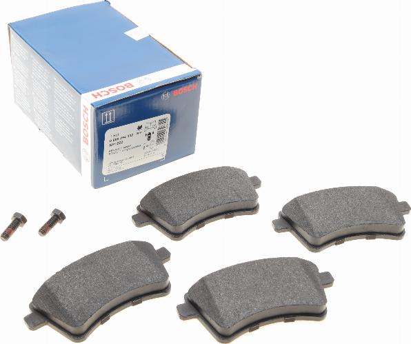 BOSCH 0 986 494 332 - Kit pastiglie freno, Freno a disco autozon.pro