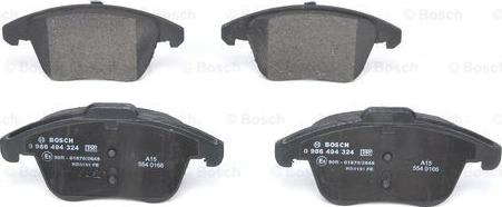 BOSCH 0 986 494 324 - Kit pastiglie freno, Freno a disco autozon.pro