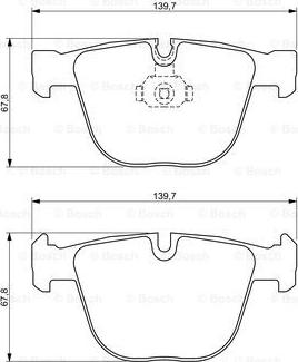 BOSCH 0 986 494 325 - Kit pastiglie freno, Freno a disco autozon.pro