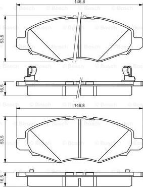 BOSCH 0 986 494 326 - Kit pastiglie freno, Freno a disco autozon.pro