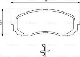 BOSCH 0 986 494 373 - Kit pastiglie freno, Freno a disco autozon.pro