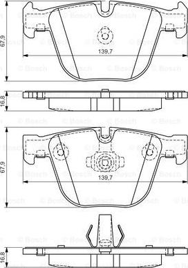 BOSCH 0 986 494 294 - Kit pastiglie freno, Freno a disco autozon.pro