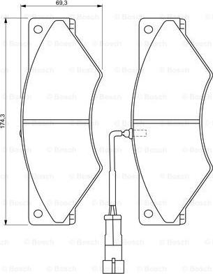 BOSCH 0 986 494 296 - Kit pastiglie freno, Freno a disco autozon.pro