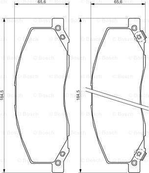 BOSCH 0 986 494 298 - Kit pastiglie freno, Freno a disco autozon.pro