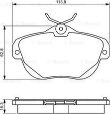 BOSCH 0 986 494 243 - Kit pastiglie freno, Freno a disco autozon.pro