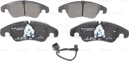 BOSCH 0 986 494 259 - Kit pastiglie freno, Freno a disco autozon.pro