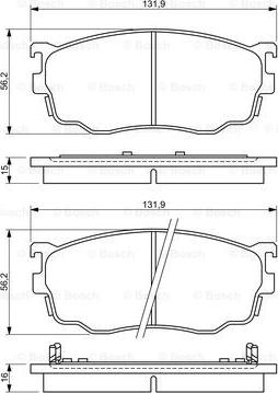 BOSCH 0 986 494 258 - Kit pastiglie freno, Freno a disco autozon.pro