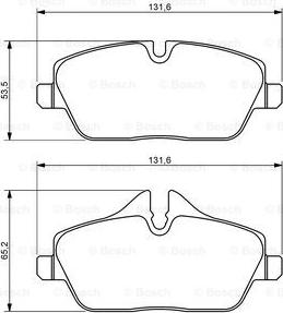 BOSCH 0 986 494 264 - Kit pastiglie freno, Freno a disco autozon.pro