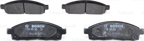 BOSCH 0 986 494 268 - Kit pastiglie freno, Freno a disco autozon.pro