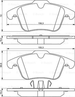 BOSCH 0 986 494 209 - Kit pastiglie freno, Freno a disco autozon.pro