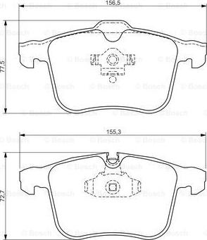 BOSCH 0 986 494 280 - Kit pastiglie freno, Freno a disco autozon.pro