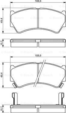 BOSCH 0 986 494 234 - Kit pastiglie freno, Freno a disco autozon.pro