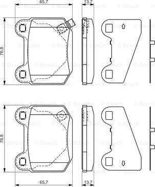 BOSCH 0 986 494 229 - Kit pastiglie freno, Freno a disco autozon.pro