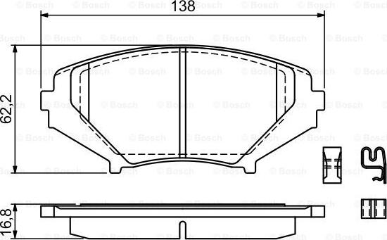 BOSCH 0 986 494 220 - Kit pastiglie freno, Freno a disco autozon.pro