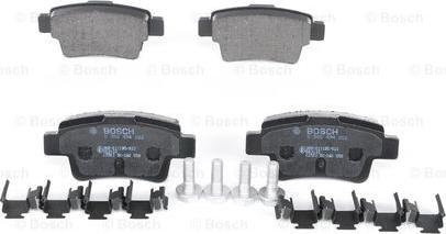 BOSCH 0 986 494 222 - Kit pastiglie freno, Freno a disco autozon.pro